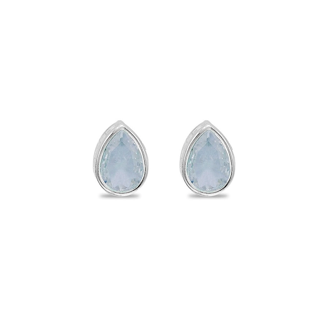 Brinco Top com Gota de Zircônia Cristal G