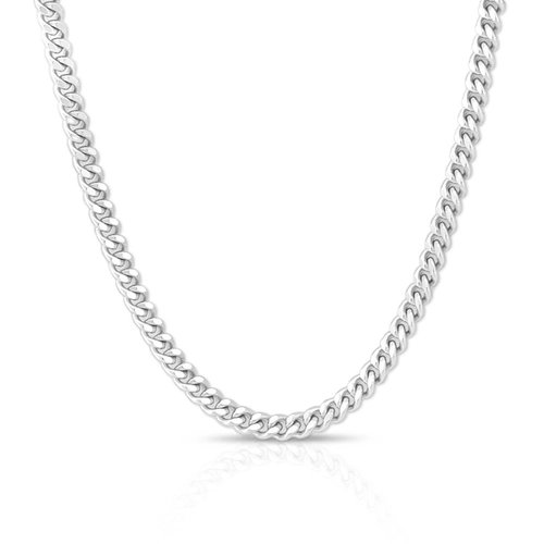 Corrente De Prata Gourmette Fina Diamantada 45 Cm