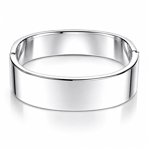 Bracelete Quadrado Largo e Espelhado
