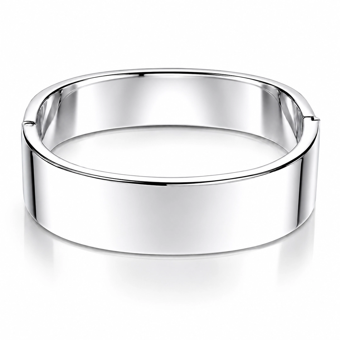 Bracelete Quadrado Largo e Espelhado