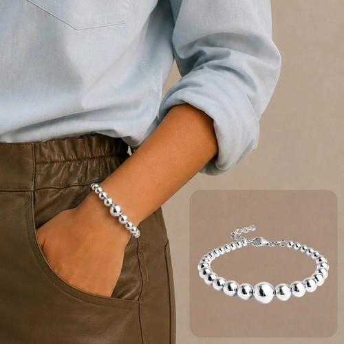 Pulseira de Esferas Espelhadas