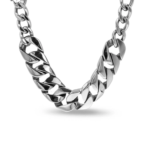 Gargantilha Choker de Aço Big Gourmette