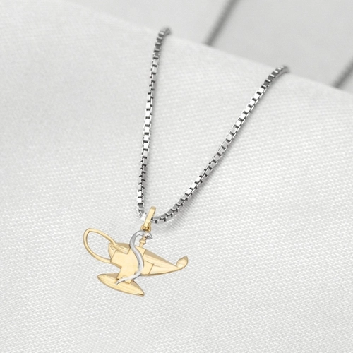Corrente de Prata com Pingente de Formatura em Ouro 18k Profissão Enfermagem