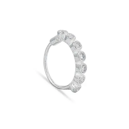 Piercing Argola com Zircônias Cristal