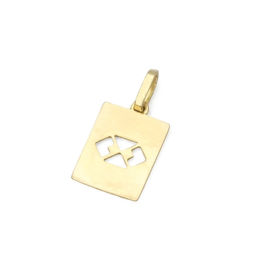Pingente de Formatura Profissão Adminstração em Ouro Amarelo 18K