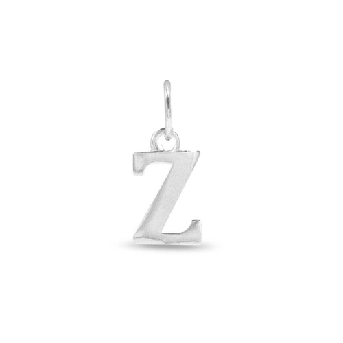 Pingente de Prata Espelhado Letra Z