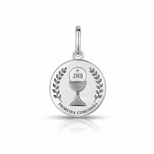 Pingente Medalha Primeira Comunhão a Laser