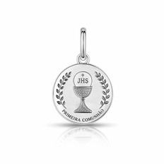 Pingente Medalha Primeira Comunhão a Laser