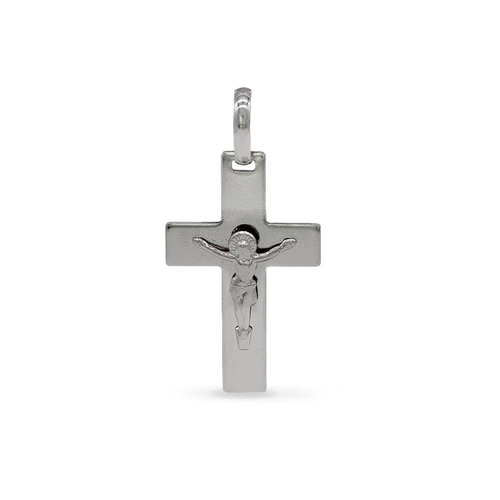 Pingente De Aço Com Crucifixo