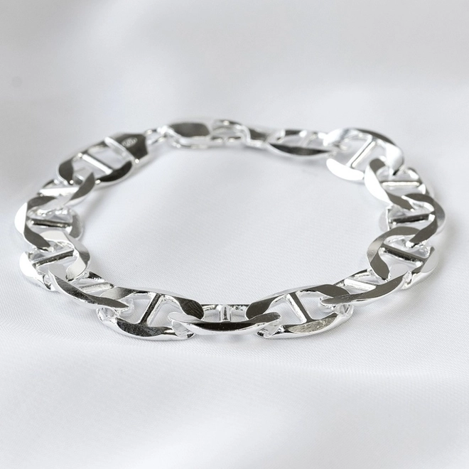 Pulseira de Prata Linha Italiana Gucci