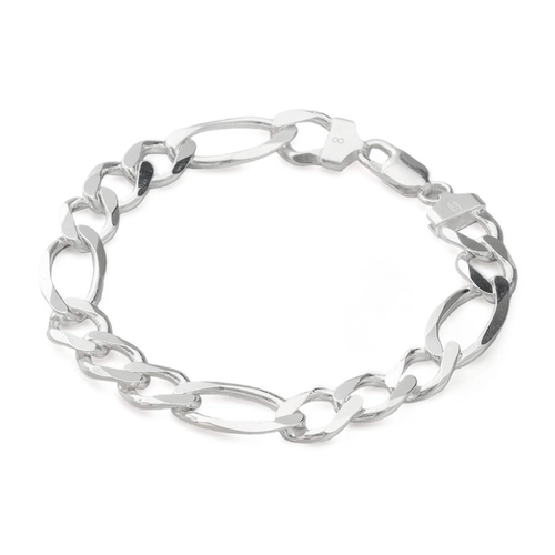 Pulseira de Prata Fígaro Flat