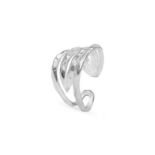 Brinco Ear Cuff de Prata Leve Trabalhado