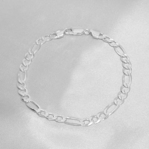 Pulseira de Prata Linha Italiana Fígaro