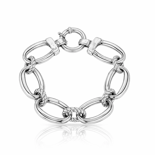 Pulseira com Elos Espelhados em Eletroformação