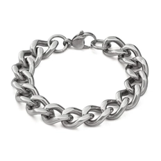 Pulseira em Malha Gourmette Grossa