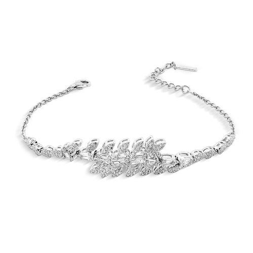 Pulseira de Prata com Zircônia Cristal