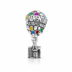 Berloque Balanço Balão com Resina Colorida e Casinha