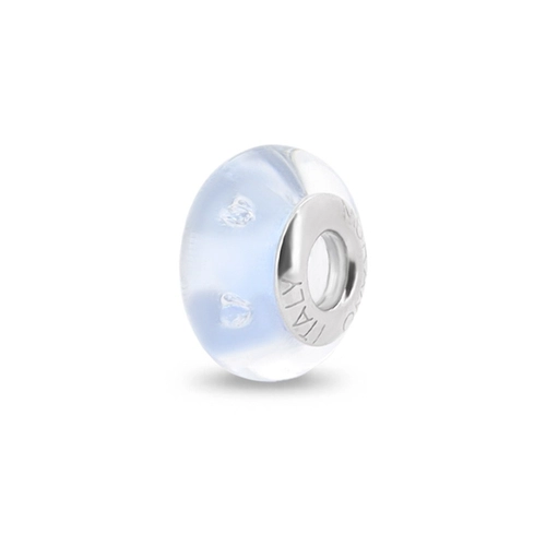 Berloque de Prata com Murano Azul
