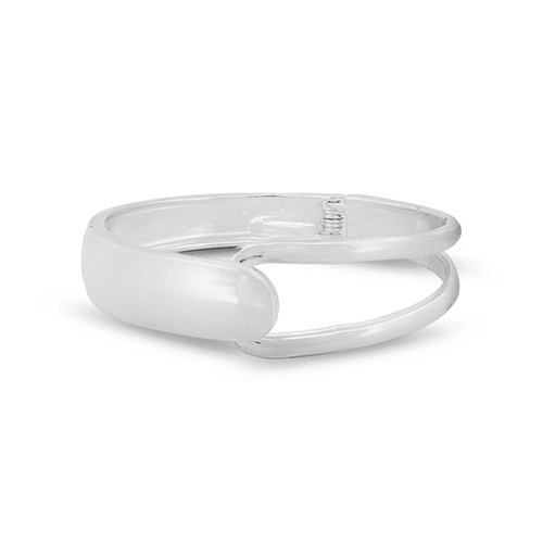 Bracelete Em Prata Leve Vazado e Espelhado