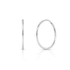 Brinco Argola com Fio Roliço Espelhado P