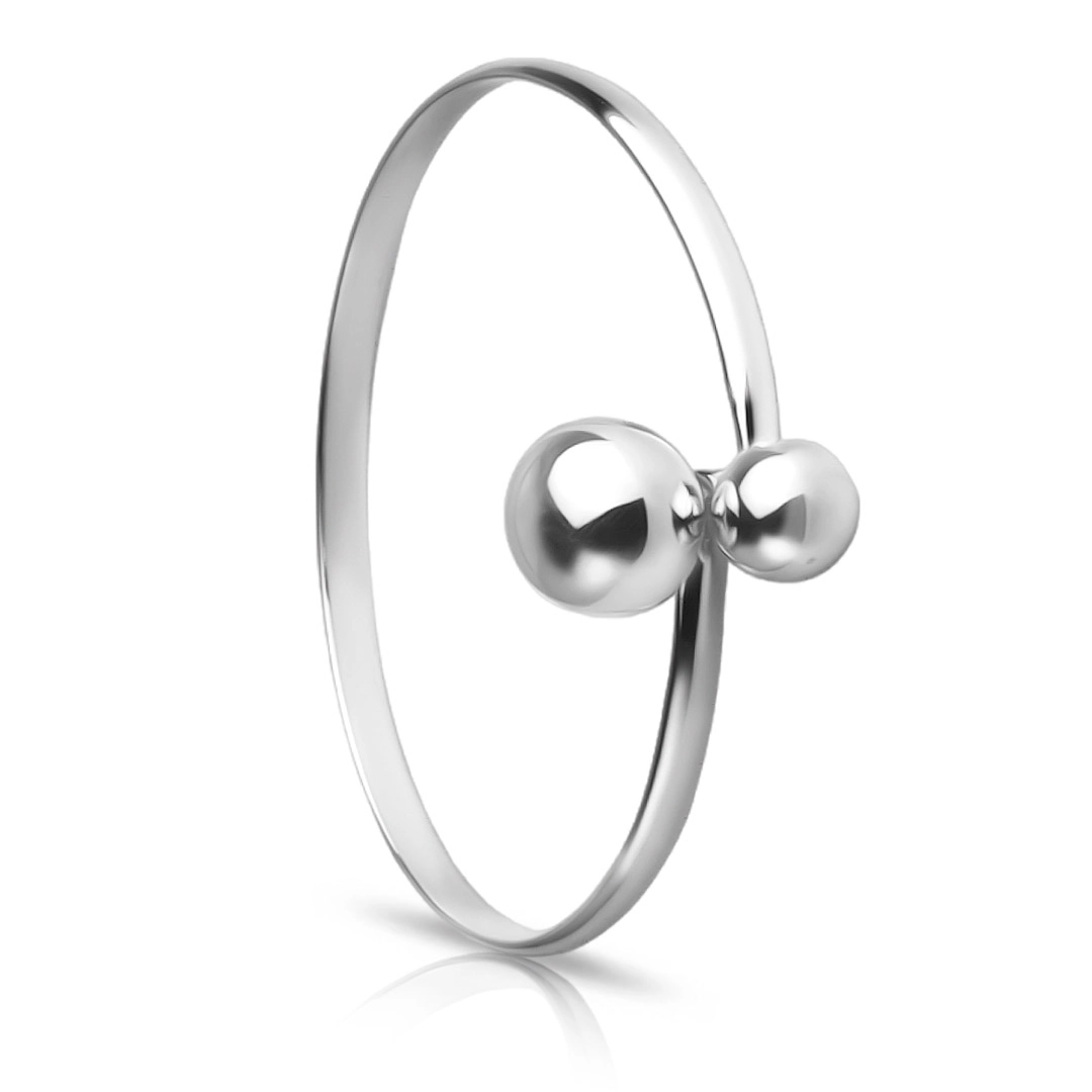 Bracelete com Duas Esferas Encaixadas