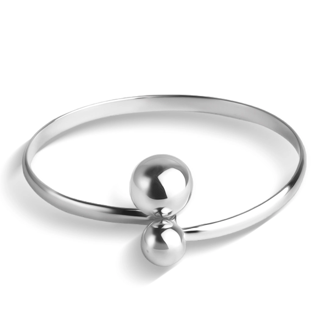 Bracelete com Duas Esferas Encaixadas