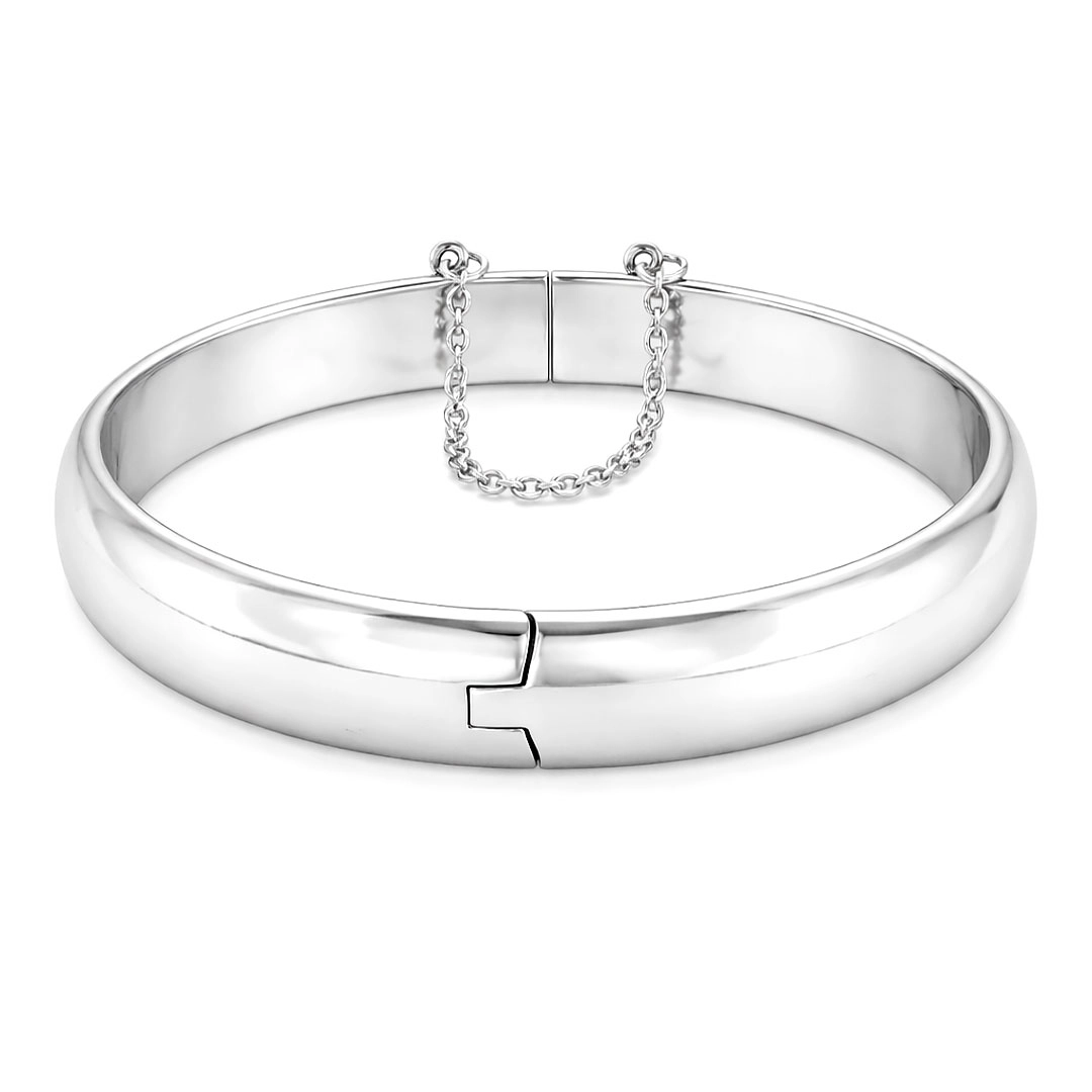 Bracelete Liso Espelhado com Trava