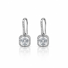 Brinco Gancho com Zircônia Cristal Quadrada