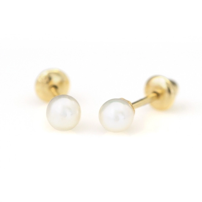 Brinco Baby Gold com Pérola