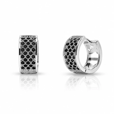 Brinco Argola Click com Zircônia Ônix