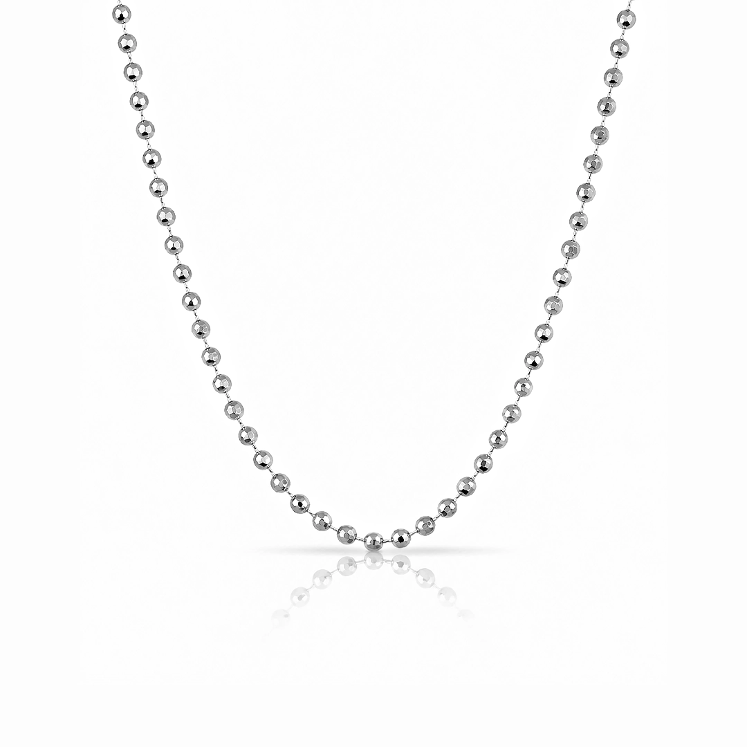 Corrente com Esferas Diamantadas 40 cm