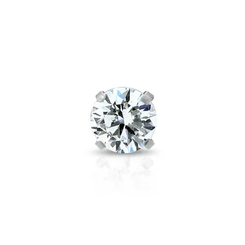 Piercing de Orelha com Zircônia Cristal