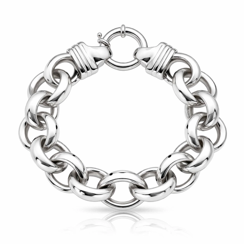 Pulseira de Elos Espelhados em Eletroformação