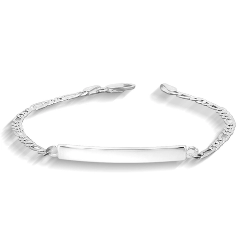 Pulseira Fígaro com Placa Lisa