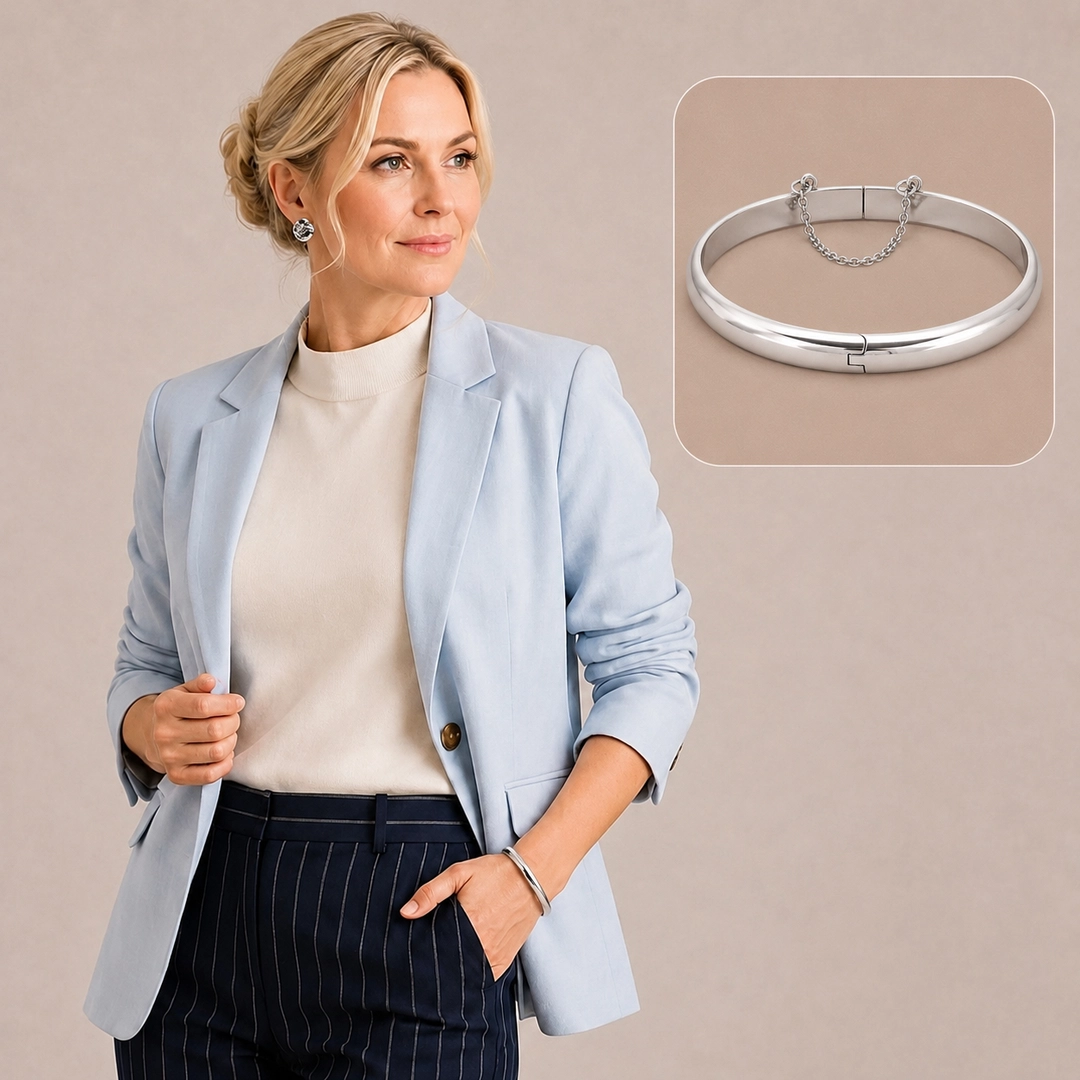 Bracelete Espelhado com Trava 6 mm