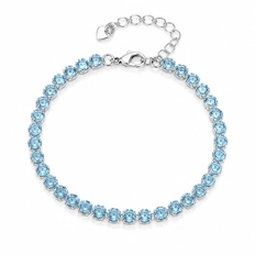 Pulseira Riviera com Zircônia Topázio