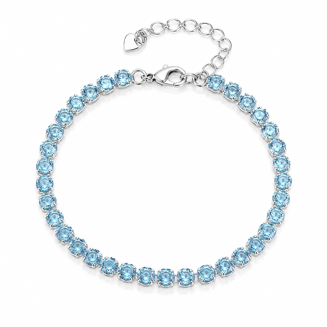 Pulseira Riviera com Zircônia Topázio