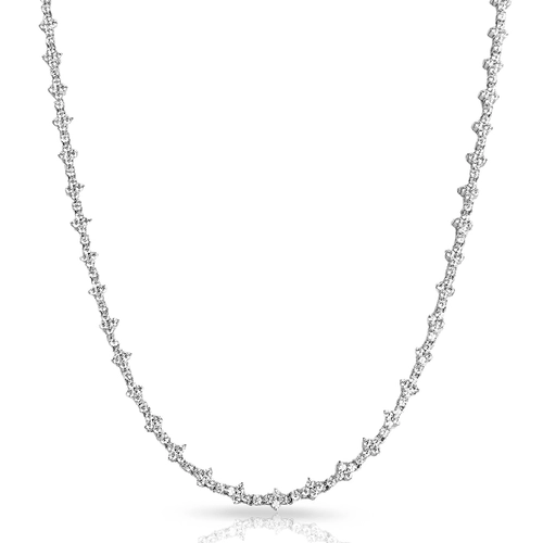Colar de Prata Blend Collection Flor em Zircônias Cristal